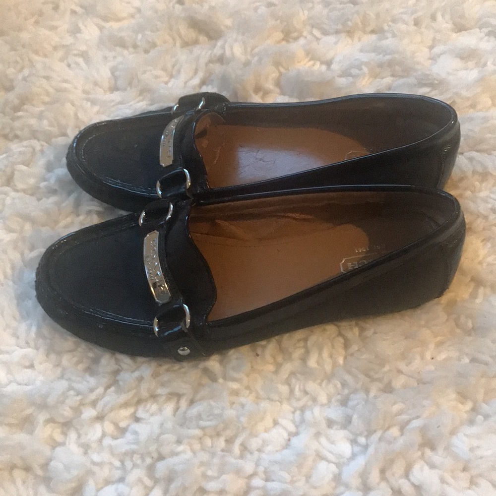 Coach Felisha black Loafers. Size 8.